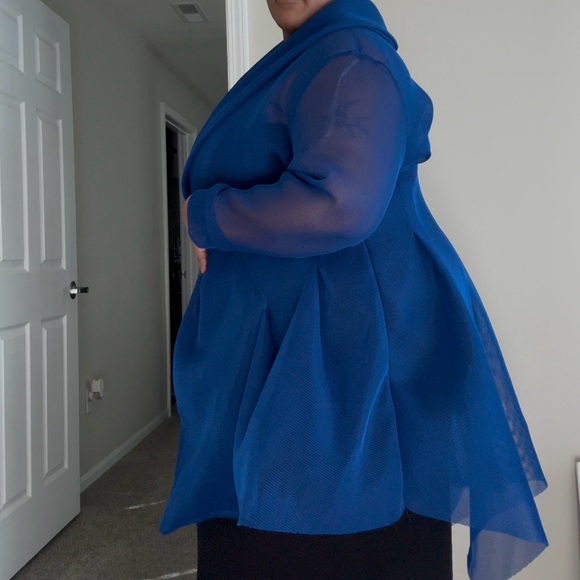 Royal blue mesh jacket - Picture 4 of 5